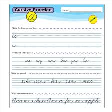 Practise with these handwriting activities worksheets in pdf. Cursive Writing Template 8 Free Word Pdf Documents Download Free Premium Templates