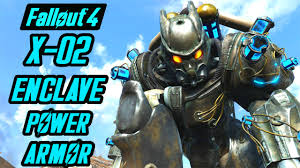 First thing first i know someone is going to ask how to get the power armor in the first place so just follow this guide on. Fallout 4 X 02 Enclave Power Armor Showcase And Location Pc Mod Youtube