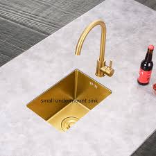 Maybe you would like to learn more about one of these? Rose Gold Kitchen Sink Undermount Balcony Small Apartment Bar Small Single Slot Brushed Sink Mini Kitchen Sinks Drainer Basket Kitchen Sinks Aliexpress