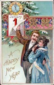 Vintage Postcards Spotlight New Years Traditions