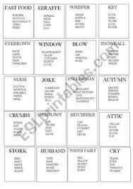 A different version, adapted to lower levels, is to use those forbidden words as help to define the upper word. 14 Taboo Cards Ideas Taboo Cards Taboo Taboo Game