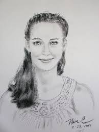 Yvonne Canendo, George Davis, May Morta, Henry Robinson and Ena Gertz at  the Quincan Gallery with a portrait of Jessie Calico behind.