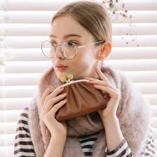 ペルケ perche ジェムストーンがま口二つ折り財布 （ミックスブラウン） -アウトレット通販 ロコレット (LOCOLET)