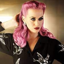 Celebrities With Colorful Hair Retro Hairstyles Katy Perry Hair Vintage Hairstyles