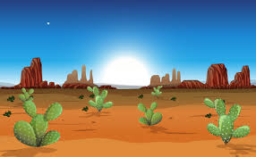 Egypt is a transcontinental country in north africa and the middle east with its capital located in its largest city, cairo. Desert With Rock Mountains And Cactus Landscape At Day Time Scene 1338026 Download Free Vectors Clipart Graphics Vector Art