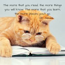 Read Books And Learn Drseuss Drseussquotes Theplacesyoullgo Quoteoftheday Dailyquote Quote Instaquote Quotestagram Quoteofi Cats Cat Quotes Tabby Cat