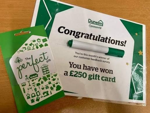 Dunelm customer feedback request