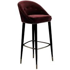 Bar Stool Myla With Cotton Velvet Seat And Black Lacquered Legs Tisch Und Stuhle Stehtisch Und Hocker Hocker
