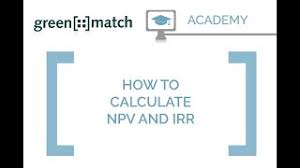 In finance, the net present value (npv) or net present worth (npw) applies to a series of cash flows occurring at different times. How To Calculate Npv Irr Greenmatch Renewable Energy Finance Software