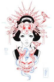 Behance Ghost 01 By Viscera Vicarious Japanese Art Japanese Tattoo Asian Art