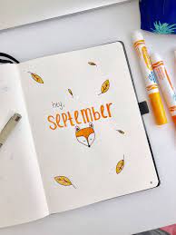 Bullet Journal Cover Page Bullet Journal September Cover Bullet Journal Books Bullet Journal September