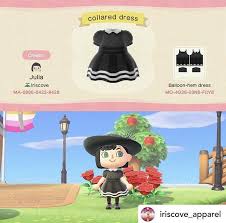 Acnh Collared Dress In 2020 Animal Crossing New Animal Crossing Animal Crossing Memes