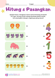 Matematika paud belajar anak tk penjumlahan sd angka 1 10 gambar serangga. Kognitif Lembarkerja Com