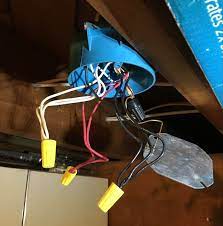 Often known as a junction box, this metal or plastic box includes a cover to protect the wiring within and protect you from the wiring. Connect Light Fixture To A Junction Box Home Improvement Stack Exchange