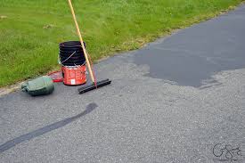 Lay out the design of your driveway. Sealing An Asphalt Driveway Madness Method