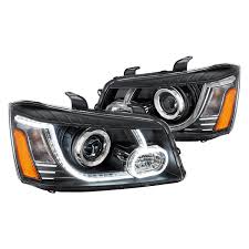 Toyota highlander replacement headlight bulb information. Lumen Toyota Highlander 2004 Black Led Drl Bar Projector Headlights