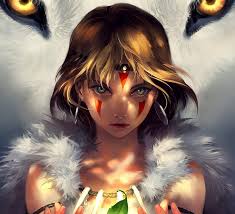 Get inspired by our community of talented artists. Princess Mononoke Red Yuumei Fantasy Girl Anime Wolf White Eyes Mononoke Hime Hd Wallpaper Peakpx