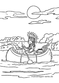 Some people go on holiday somewhere sunny or in the mountains. Great Coloring Page Indians Free Coloring Pages