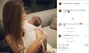 شاهد أول ظهور لطفل ميريام فارس الثاني