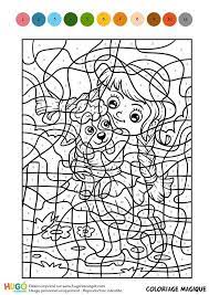 Coloriage Et Illustration D Un Coloriage Magique Cm1 La Fermiere Et Son Mouton Ce Dessin De Coloriage Magique Ne Coloriage Magique Coloriage Chien Coloriage