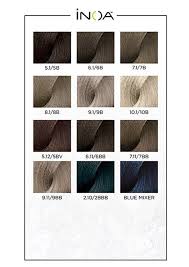 inoa swatches in 2019 light brown hair brown hair colors