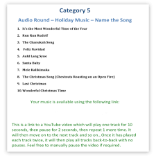 There are many great christmas songs for kids. 10 Amazing Audio Round Ideas For Your Quiz Night