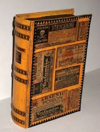 Halloween Paper Mache Book Shaped Candy Box Etsy Halloween Paper Halloween Tags Book Crafts