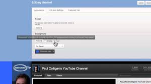 Changing your background may slow down your device. How To Put A Background Image On Your Youtube Channel Youtube