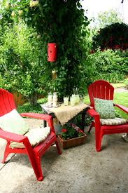 Decorating Your Patio With Lowe S Red Chairs Outdoor Rooms Patio Decor Backyard