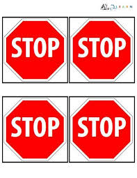 Stop Sign Flashcards 3 Pages Flashcards Life Skills Classroom Autism Education