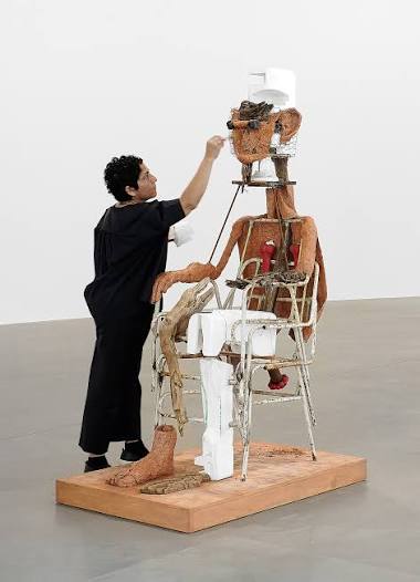 Work by Huma Bhabha