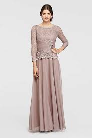 Mother Of The Bride Mother Of The Groom Dresses David S Bridal Long Sleeve Mesh Dress Mothers Dresses Bridal Dresses Online