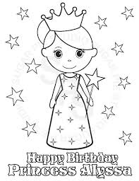 Princess is a fantasy figure that many kids like, especially girls. Printable Happy Birthday Princess Coloring Pages Novocom Top