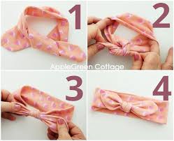 Easy diy knotted headband tutorial w free pattern | 2 styles hi friends! Diy Baby Headband Sweet Easy Applegreen Cottage