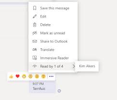 Please be informed that feature is not available for outlook.com, instead you can just use windows live messenger for group chat. Read Receipts Available For Teams Personal And Group Chats Office 365 For It Pros