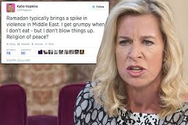 Still married to her husband mark cross? Katie Hopkins Offends Entire Islamic Community By Posting Antagonising Tweets About Ramadan Daily Record