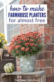 See more ideas about outdoor planters, large outdoor planters, planters. How To Make Stylish Farmhouse Planters Our Home Made Easy