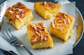 How to make semolina yogurt cake at home? Revani A Semolina Cake Soaked With Sugar And Citrus Syrup