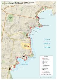 Political map, natural map, bondi beach on night map. Bondi To Coogee Walk Map Pdf Sydney Coast Walks