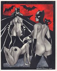 Batgirl, Catwoman, and Harley Quinn Nude Color Art - | Nerd Crawler