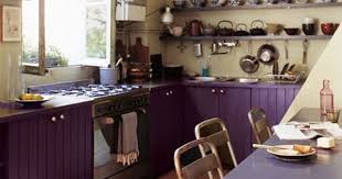 violet! purple kitchen cabinets