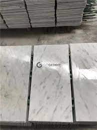 60.8 cms x 60.8 cms. Bianco Carrara White Marble Kitchen Floor Tile From China Stonecontact Com