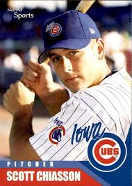 2002 Iowa Cubs Multi-Ad #5 Scott Chiasson Norwich Connecticut CT Baseball  Card