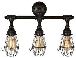 After a long day, taking a shower is a good way to combat fatigue. Oakley 3 Bulb Vanity Light In Matte Black Industrial Bathroom Vanity Lighting By Loft Essentials Houzz
