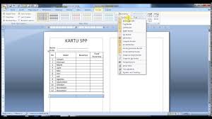 Ayah bunda dapat download format kartu spp atau kartu pembayaran iuran paud baik untuk tk kb tpa maupun sps. Cara Membuat Kartu Spp Di Word Youtube