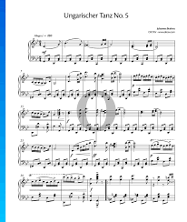 Hungarian Dance No 5 Piano Sheet Music Hungarian Dance Piano Sheet Sheet Music