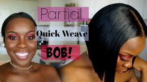 Here, short wavy bob weave hairstyles are the style in which the bob is in wavy texture. Quick Weave Bob Cut On Short Hair Using Sasha By Outre Youtube