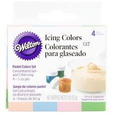 Wilton 601 25588 Pastel Gel Food Coloring 5oz Bottles 4 Pack