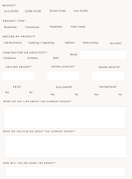 Maybe you would like to learn more about one of these? Sample Interior Decorating Questionnaire Kh Home Design