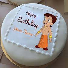 Name Edit Free Doraemon Birthday Cake With Name Write Name On Cute Chhota Bheem Birthday Photo Cake Happy Anniversary Cakes Photo Cake Happy Birthday Cake Pictures